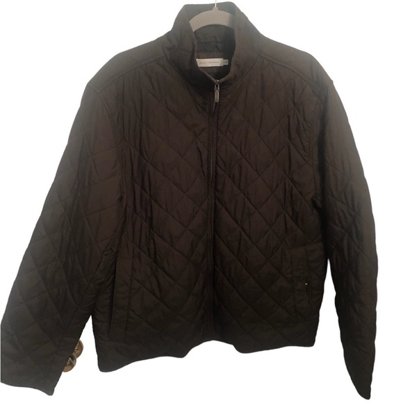 Alex Cannon Chocolate Quilted Large Zip Up Barn jacket - Picture 1 of 10